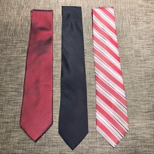 Two Calvin Klein Ties and One Nautica Tie